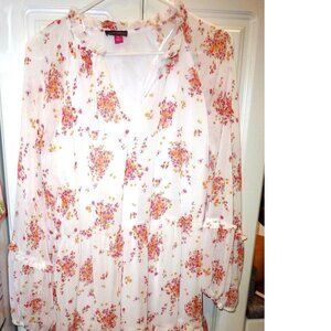 Vince Camuto Women's Designer Lightweight Three Tier Mini Fashion Dress Medium